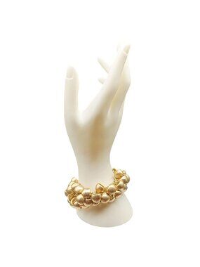 Lia Sophia "Cha Cha Cha" Gold-Tone Chain Bracelet With Chunky Bell-Shaped Charms